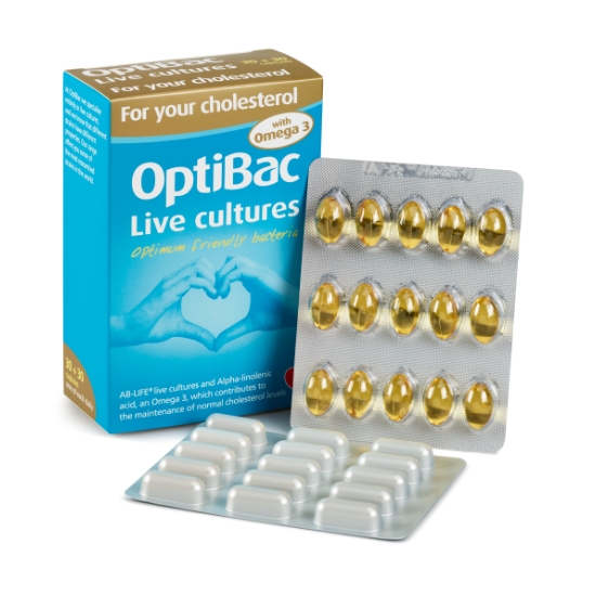 Optibac For Your Cholesterol Capsules 30s